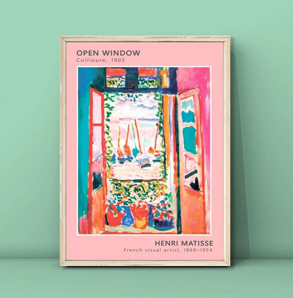 Henri Matisse Open Window Collioure 1905 Print Matisse Painting Matisse Window Poster Matisse Print Museum Of Modern Art