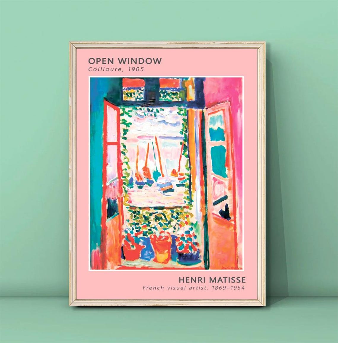 Henri Matisse Open Window Collioure 1905 Fauvist Color Poster