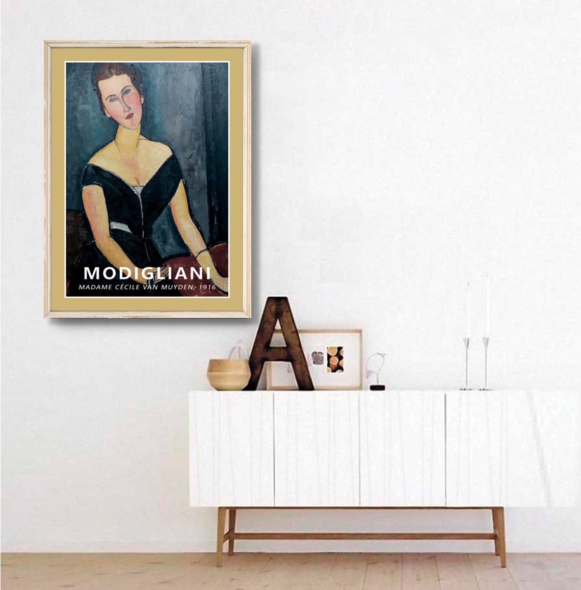 Amedeo Modigliani Portrait Of Madame Ccile Van Muyden 1916 Print Modigliani Painting Painting Of Women Modigliani Woman - Image 3