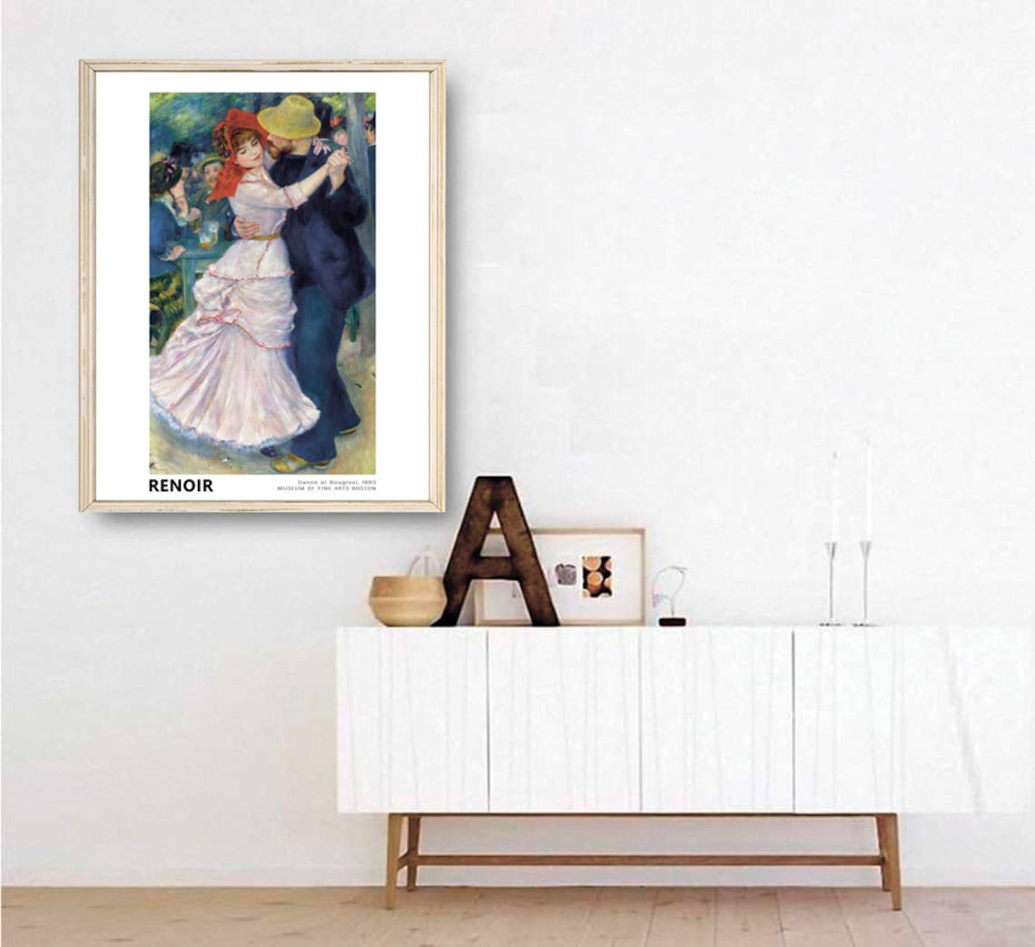 Renoir Dance At Bougival, Impressionist Art Print - Image 3
