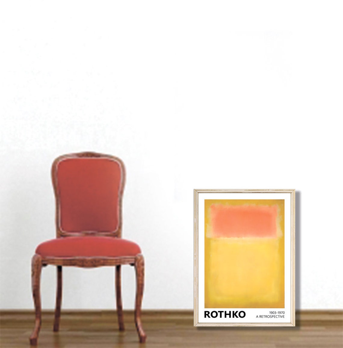 Mark Rothko Orange Yellow Color Field Retrospective Abstract Poster - Image 3