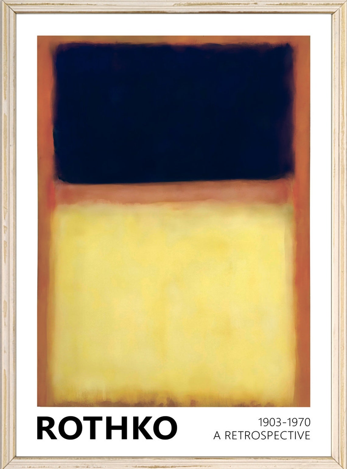 Mark Rothko Dark Over Light Color Field Abstract Painting Poster - Image 3