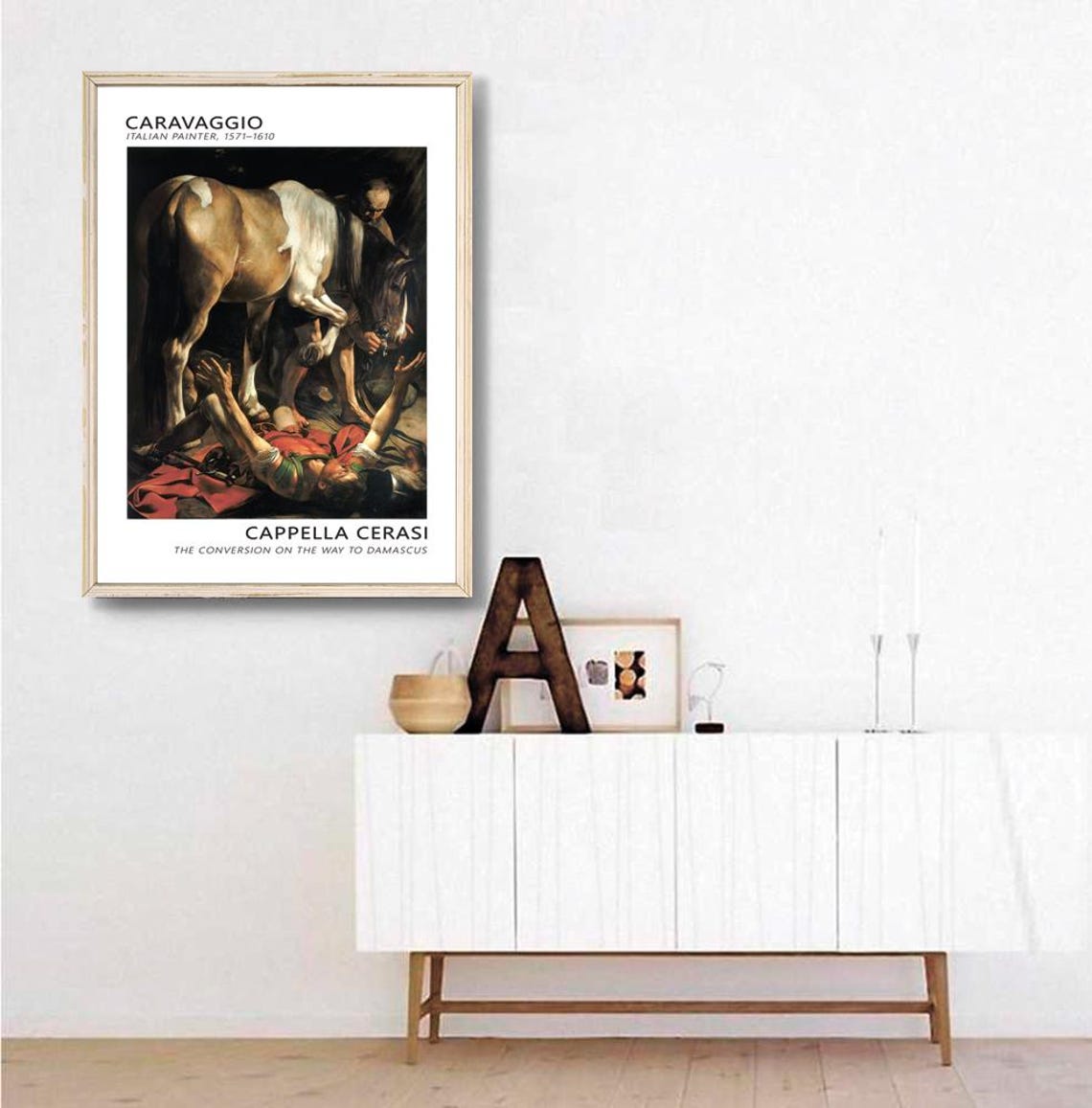 Caravaggio The Conversion On The Way To Damascus Baroque Poster - Image 3