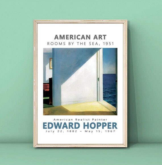 Edward Hopper Rooms By The Sea 1951 Coastal Interior Art Poster