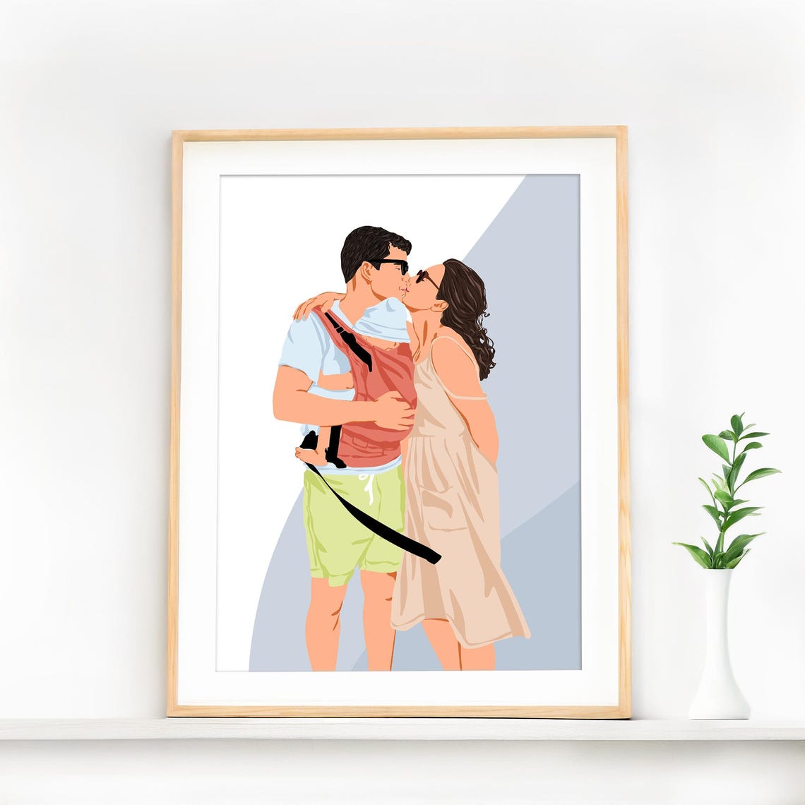 Custom Family Portrait Drawing, Personalized Gift - Image 3