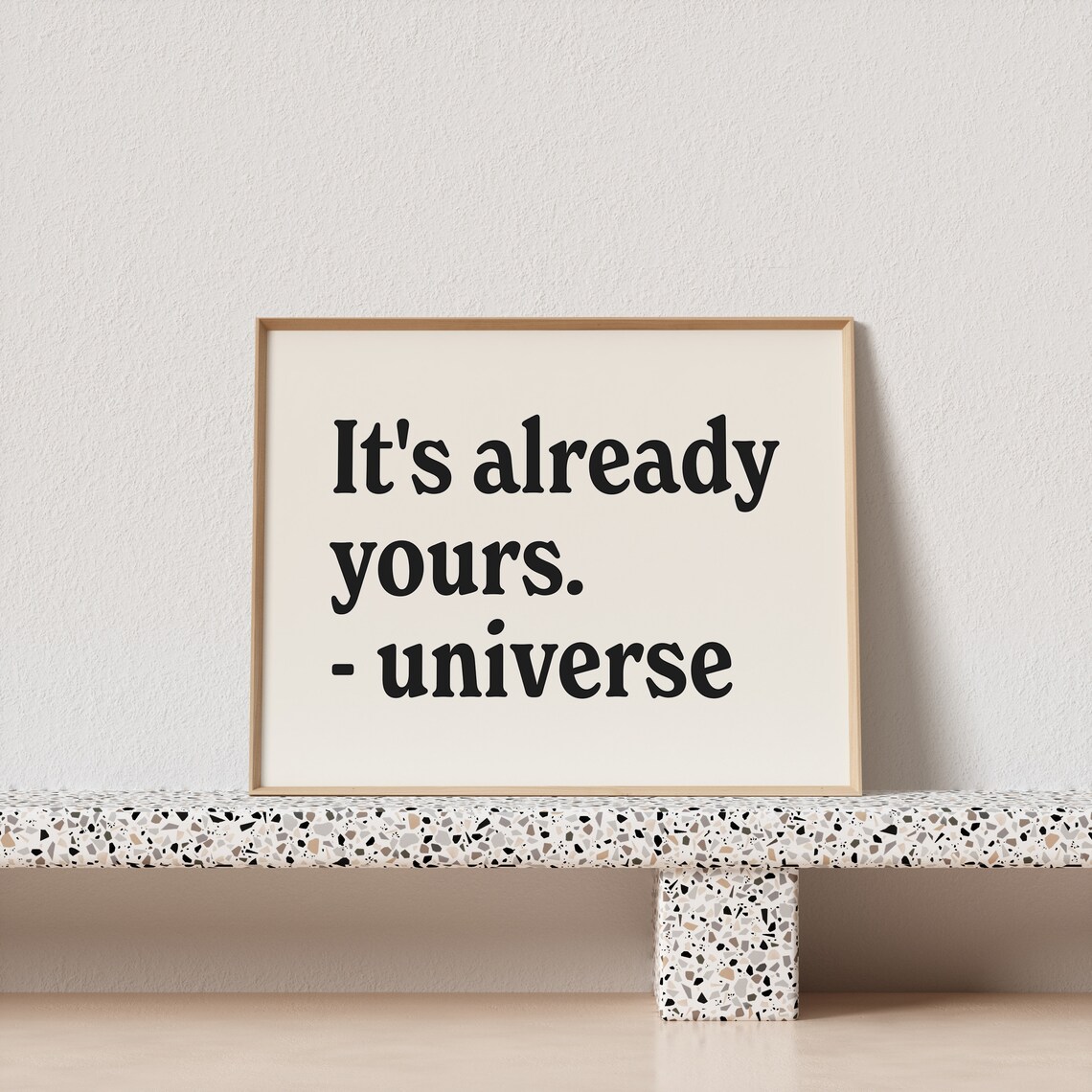 Its Already Yours Retro Typography Art Print - Image 3