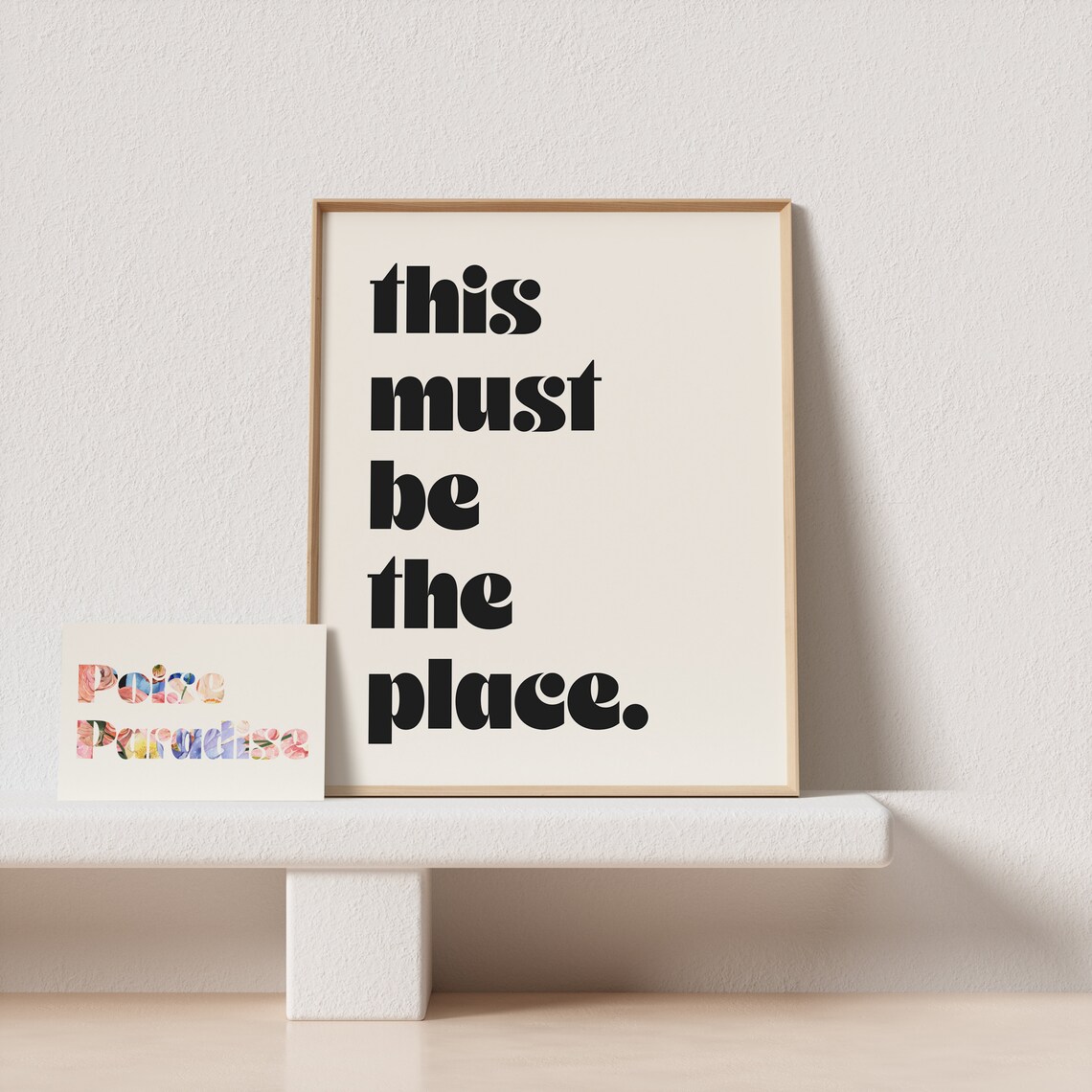 This Must Be The Place Typography Wall Art Print - Image 4
