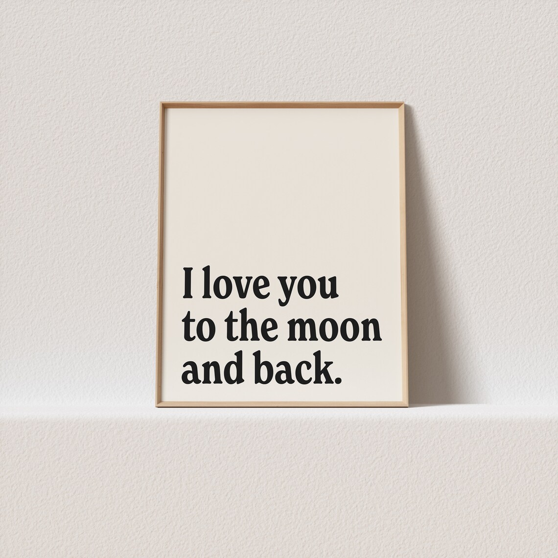 Retro I Love You To The Moon And Back Poster
