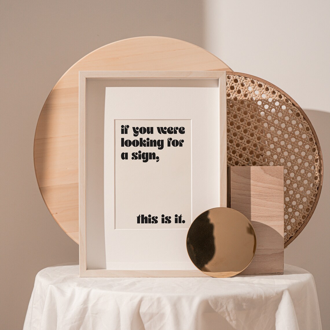 Retro Minimalist Spiritual Art Print, Sign Quote - Image 4