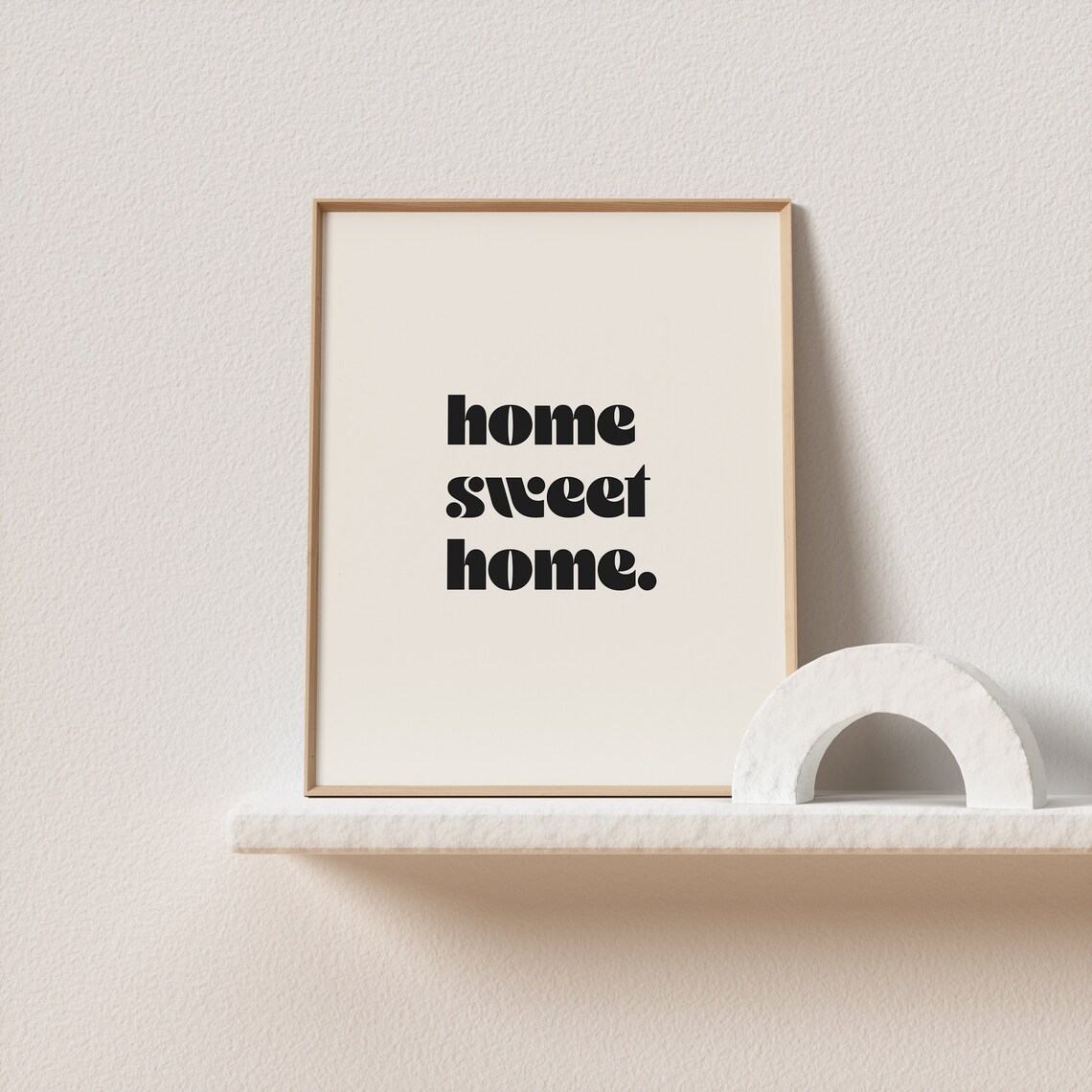 Home Sweet Home Minimal Typography Art Print - Image 2