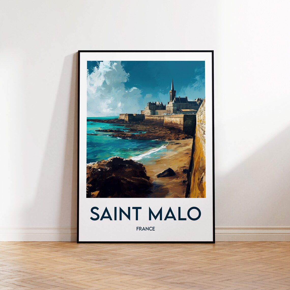Saint Malo Vintage Travel Poster Art Print