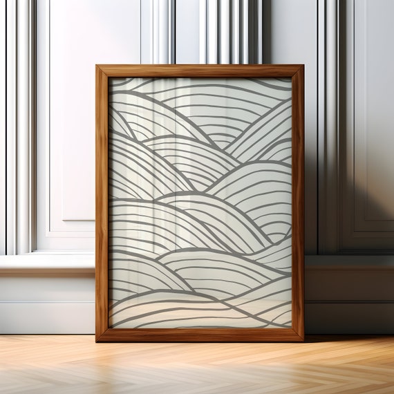 Abstract Boho Style Wall Art Print Minimalist Poster Abstract Style Bedroom Wall Art Decor Abstract Poster Print Art