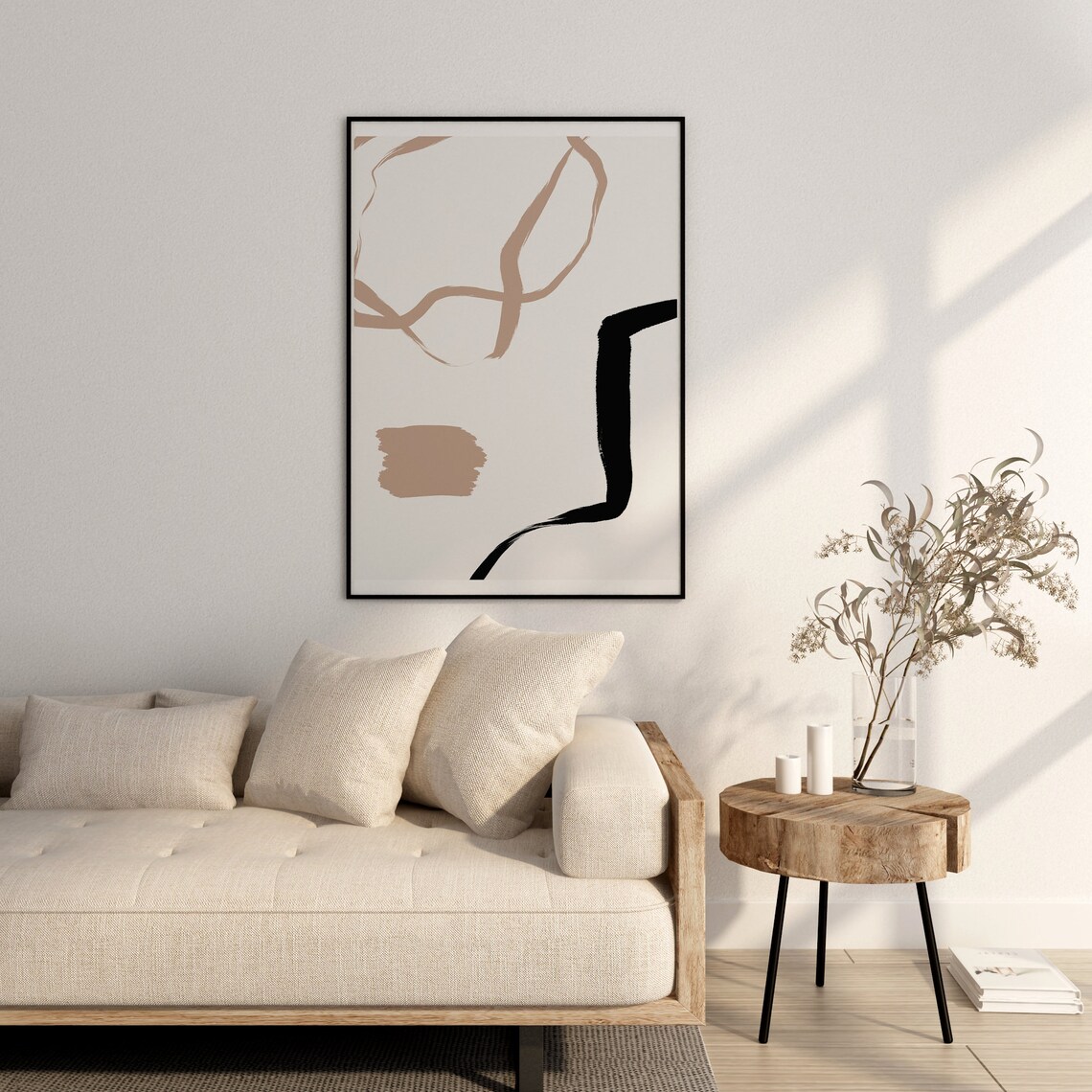 Mid Century Modern Abstract Art Print, Minimalist - Image 2