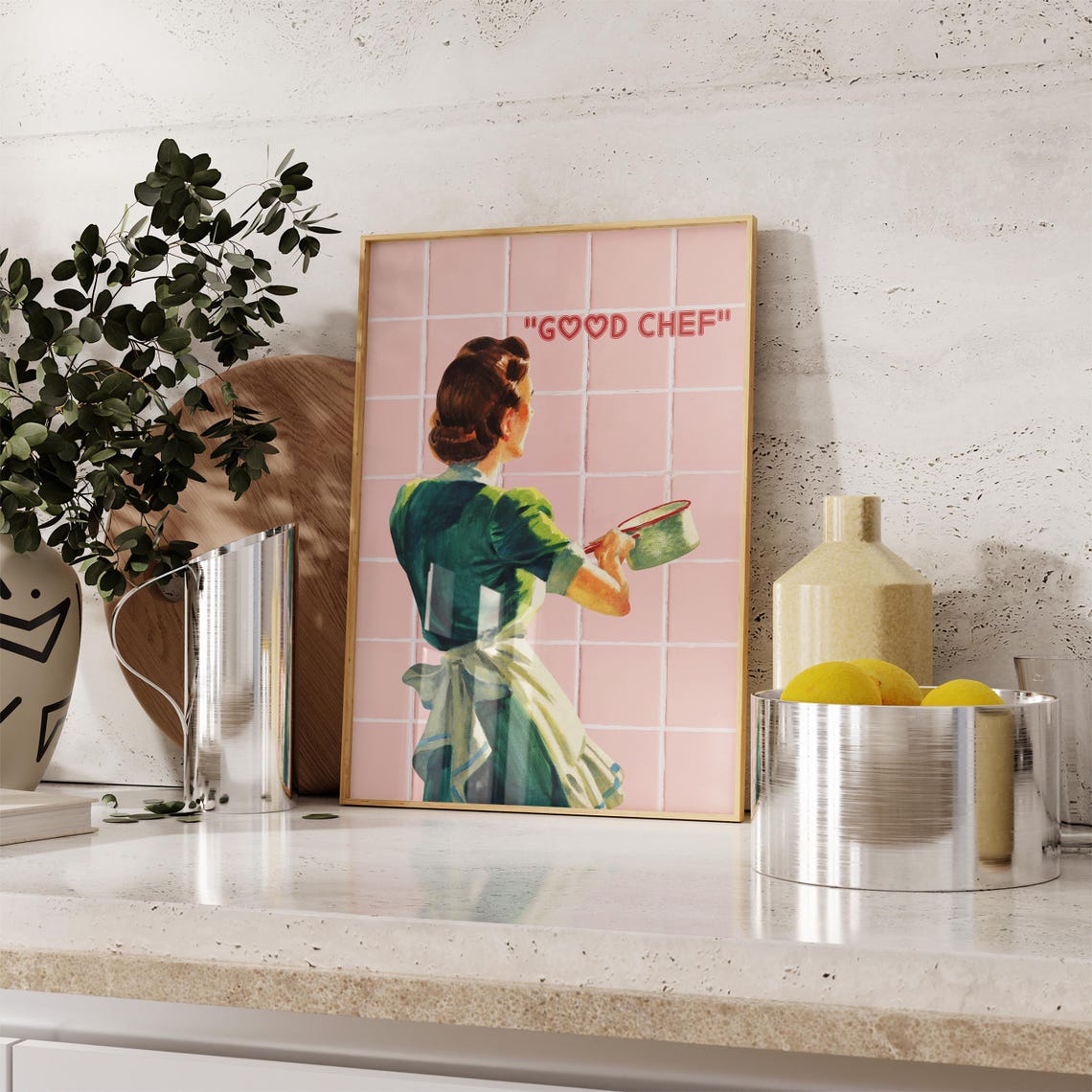 Good Chef Wall Art Retro Kitchen Decor Vintage Kitchen Wall Prints Aesthetic Kitchen Wall Art Bar Kitchen Prints Cute Poster - Image 2
