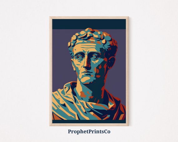Julius Caesar Poster Print Ancient Rome Wall Art Inspired By Matisse Roman Modern Home Dcor Wall Art Digitial