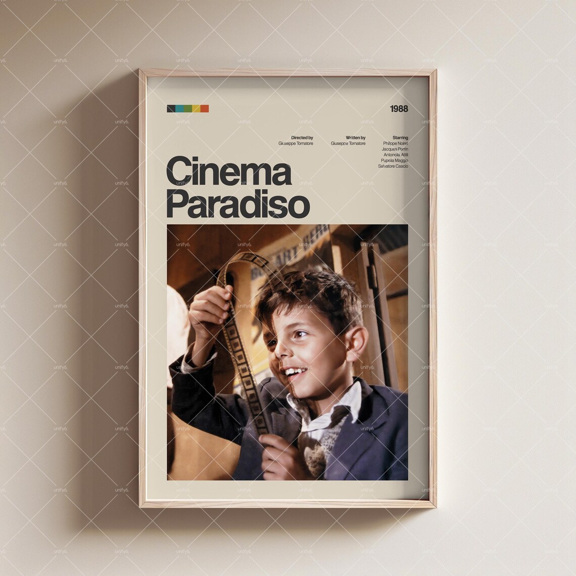 Cinema Paradiso 1988 Giuseppe Tornatore Beloved Italian Film Classic Poster
