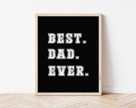 Fathers Day Gift Dad Wall Art Aesthetic Room Decor Dad Gifts Gift For Him Man Cave Decor Wall Art