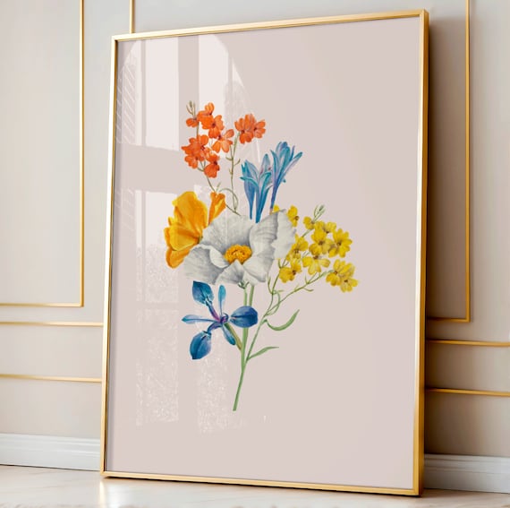 Botanical Wall Decor Plant Art Flower Vintage Floral Boho Poster Prints