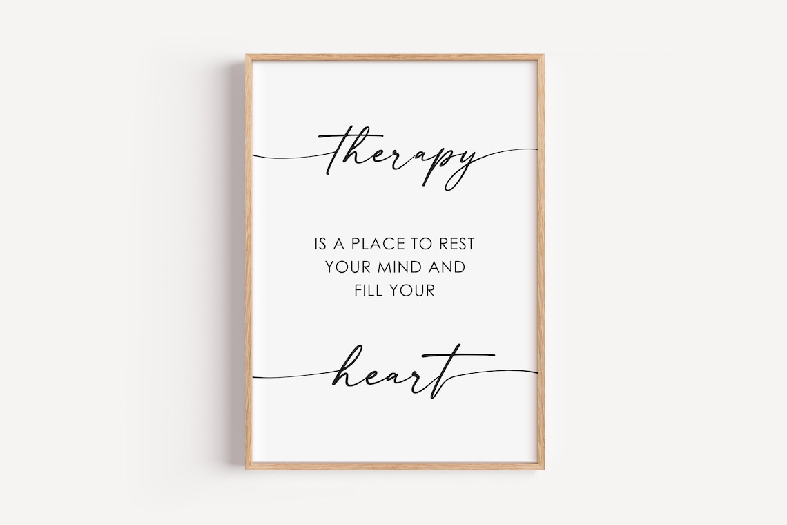 Therapy Art Therapist Office Decor Poster Print
