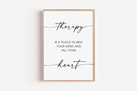 Therapy Art Therapist Office Decor Poster Print
