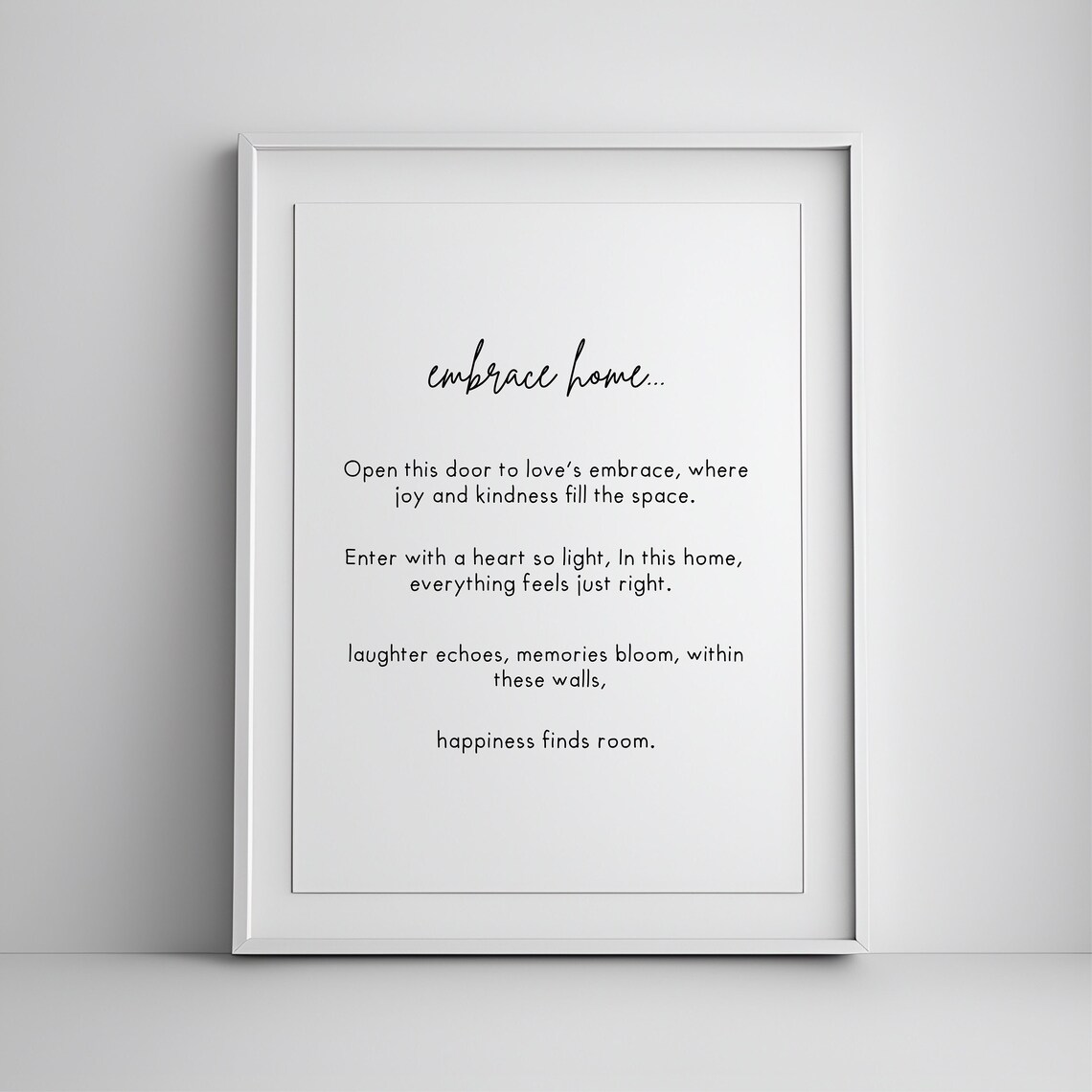 Home Decor House Print, Inspirational Quote