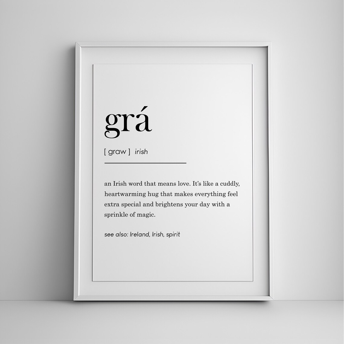 Gr Definition Print Ireland Love Poster