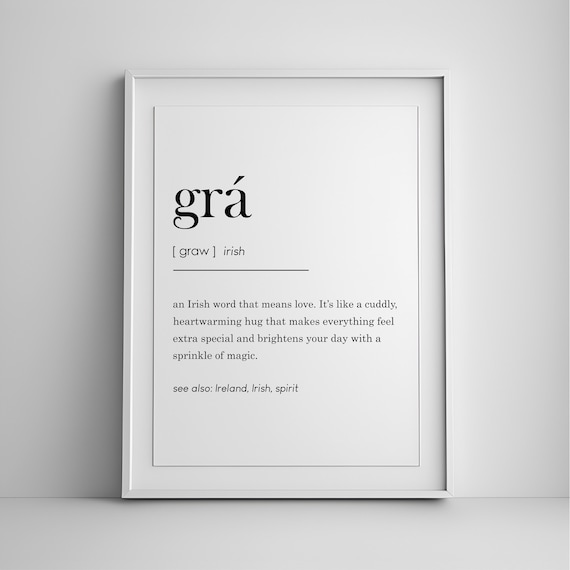 Gr Definition Print Ireland Love Poster