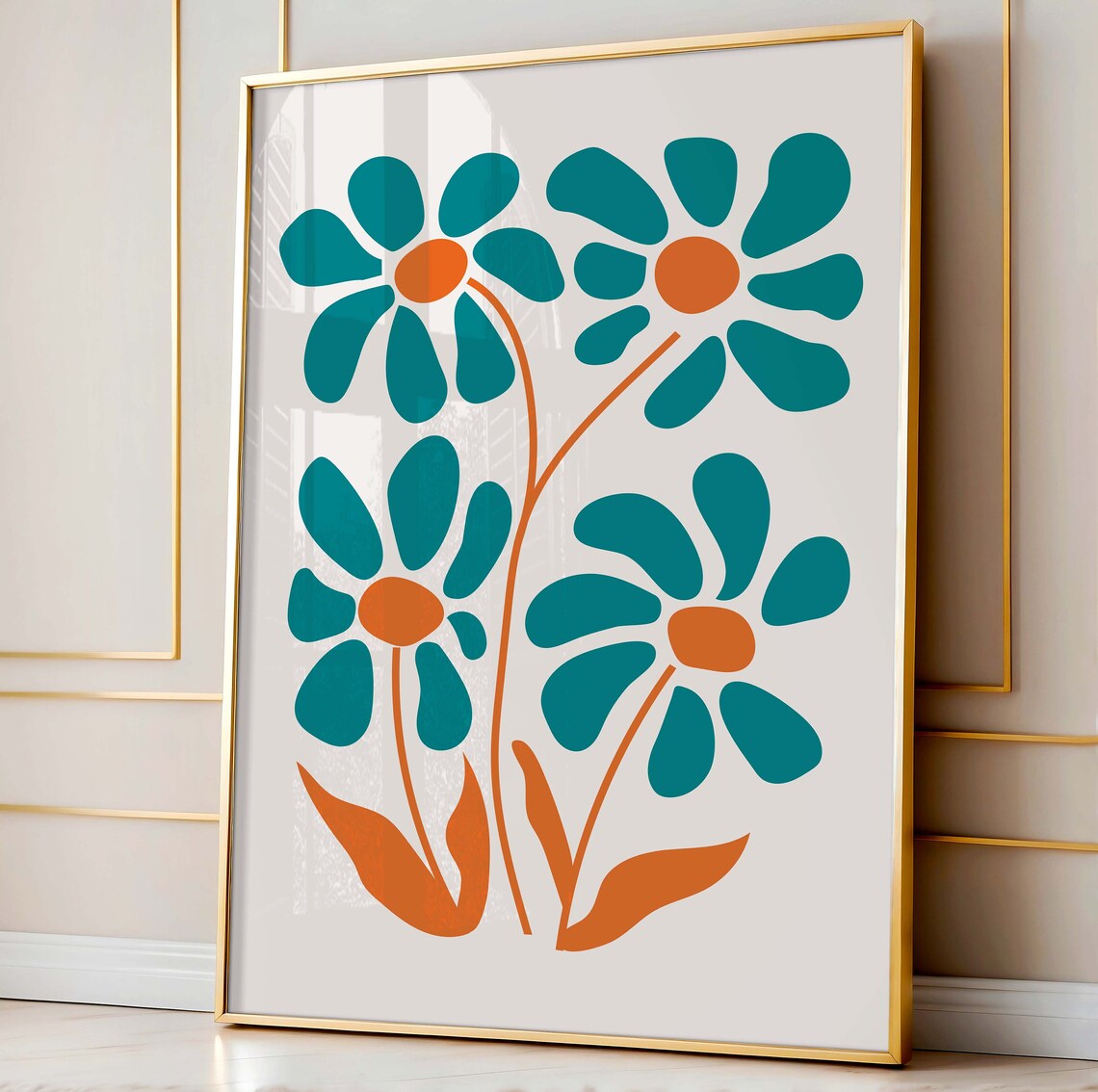 Print Wall Art Flower Market Matisse Botanical Poster Decor Trendy Floral Posters