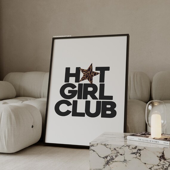 Leopard Hot Girl Club Poster The New Era Studio