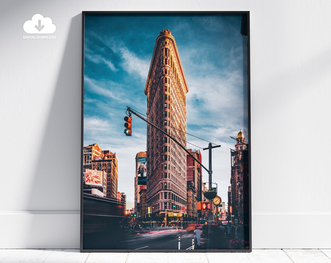 Flatiron Building New York Street Photography Cityscape Poster