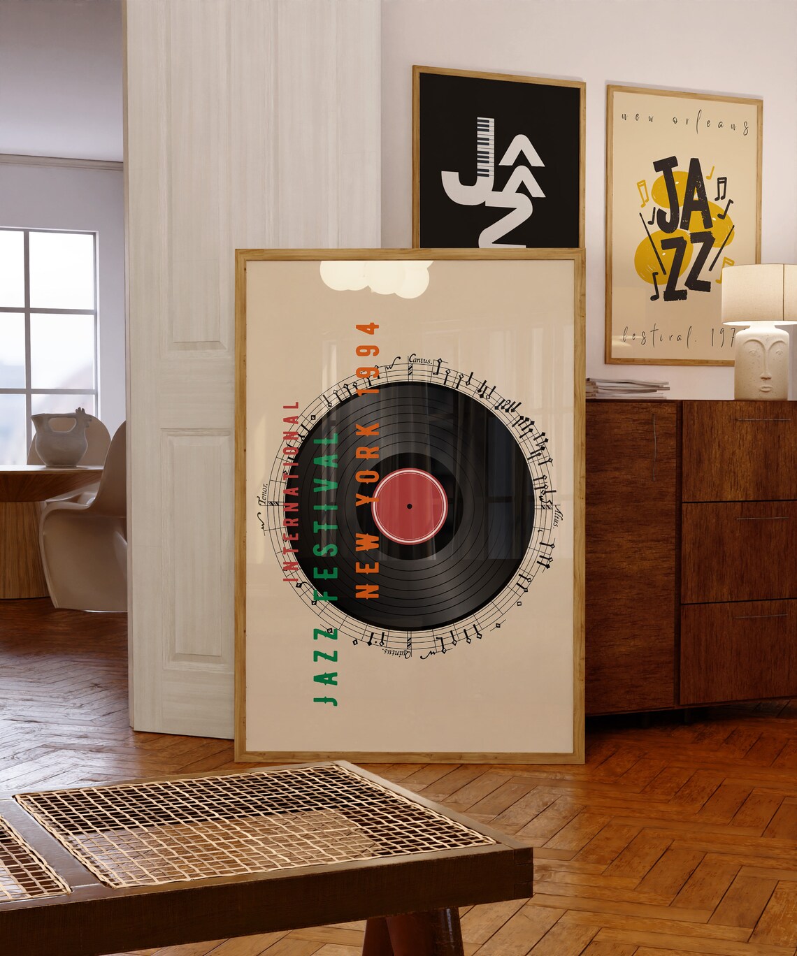 Jazz Festival Vintage Music Poster Print