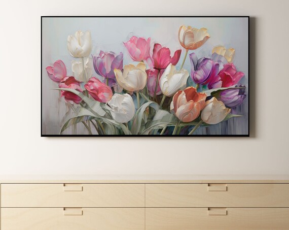Botanical Flowers, Tulip Painting Art Print