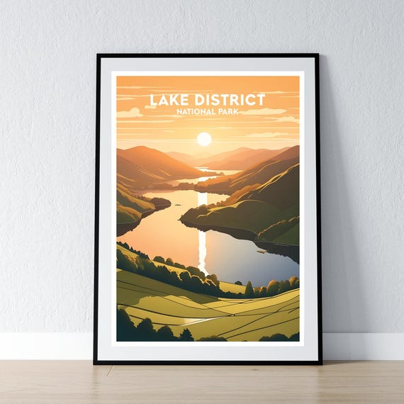 Lake Windermere Print Poster District Coordinates Wall Art Photo