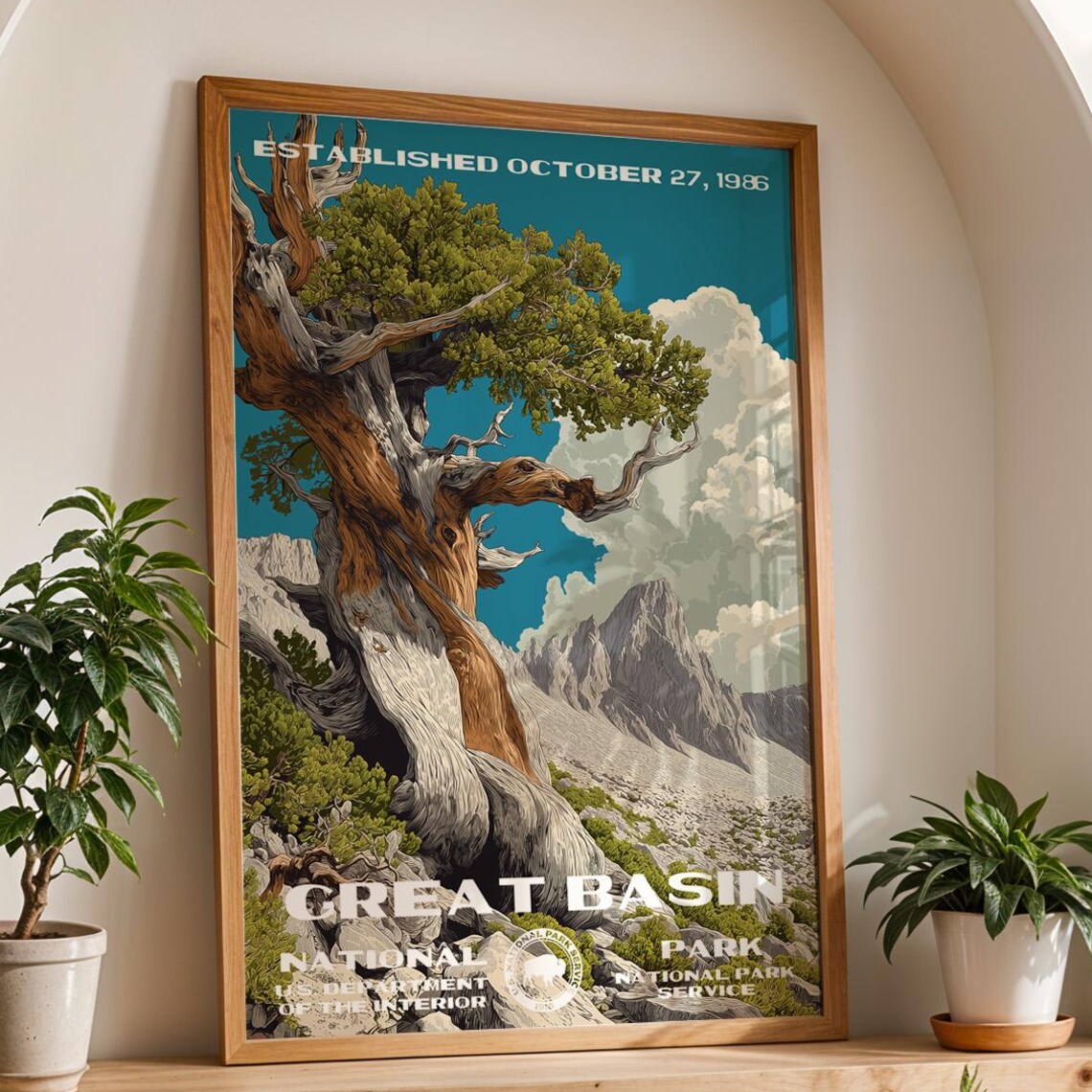 Great Basin National Park Vintage Travel Poster