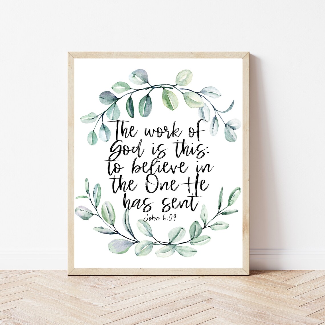 Bible Verse Wall Art Christian Prints Sign Quotes Print Poster Decor