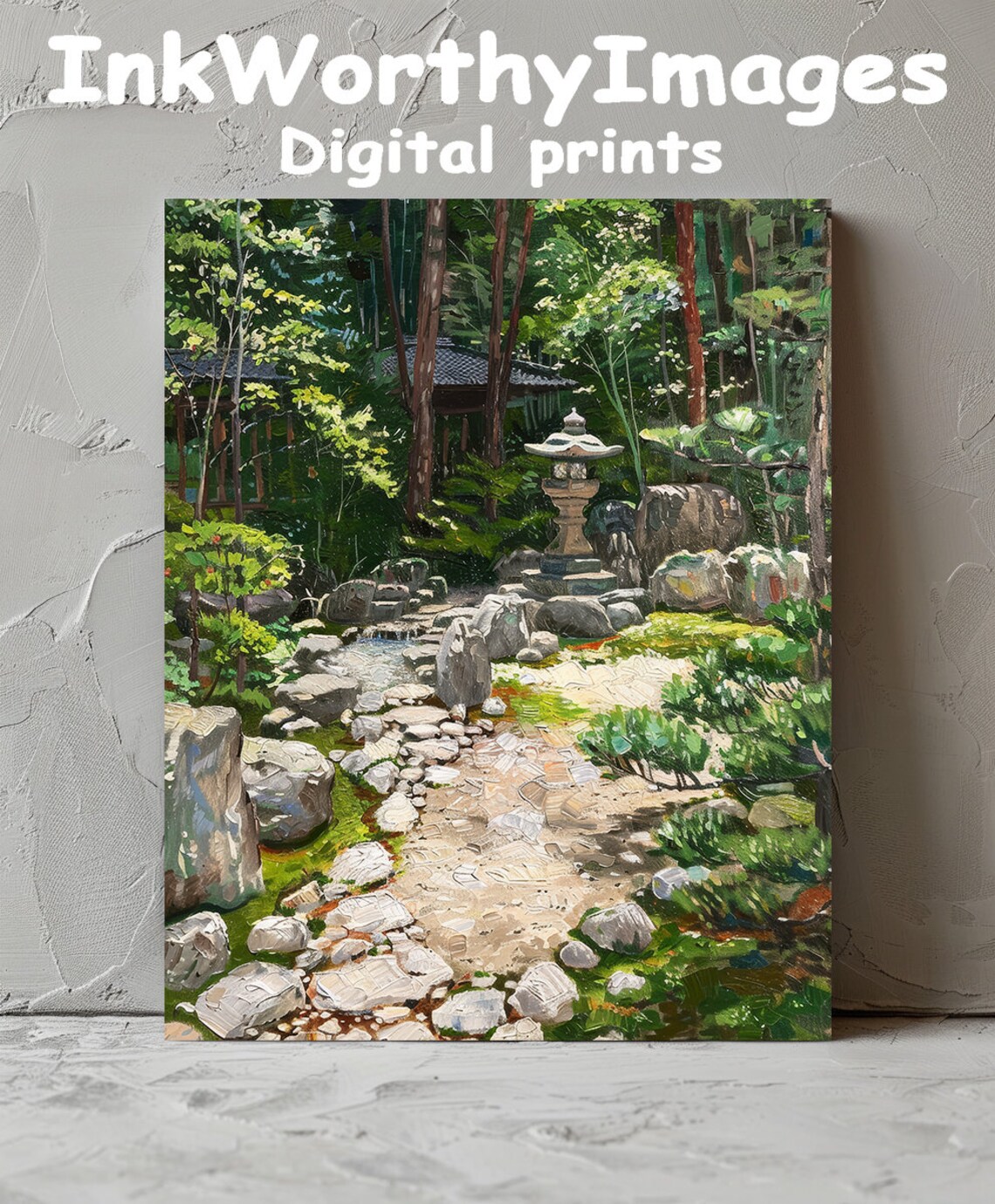 Tranquil Japanese Garden, Zen Scenic Landscape