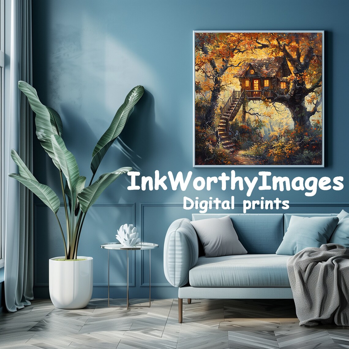 Enchanted Autumn - Contemporary Travel Poster - Image 5