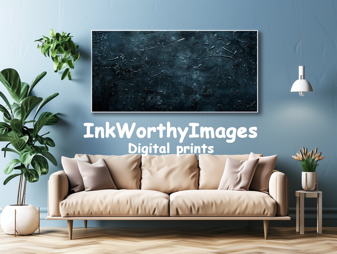 Abstract Dark Texture, Moody Modern Industrial Art - Image 4
