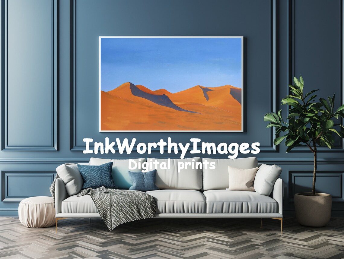 Minimalist Desert Landscape, Abstract Sand Dunes - Image 4