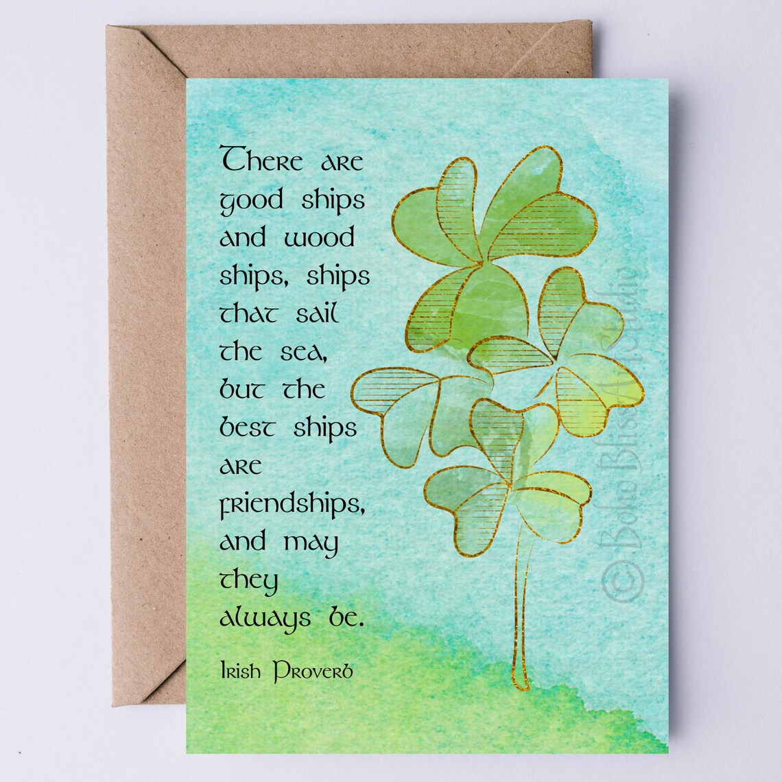 There Are Good Ships, Ireland Proverb Poster Print