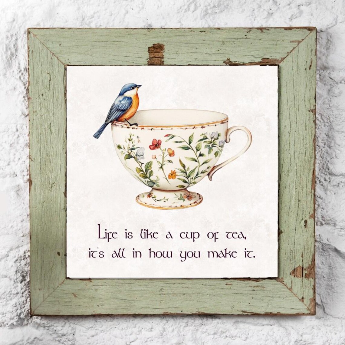Irish Proverb Tea Saying, Irish Kitchen Wall Art