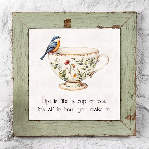 Irish Proverb Tea Saying, Irish Kitchen Wall Art
