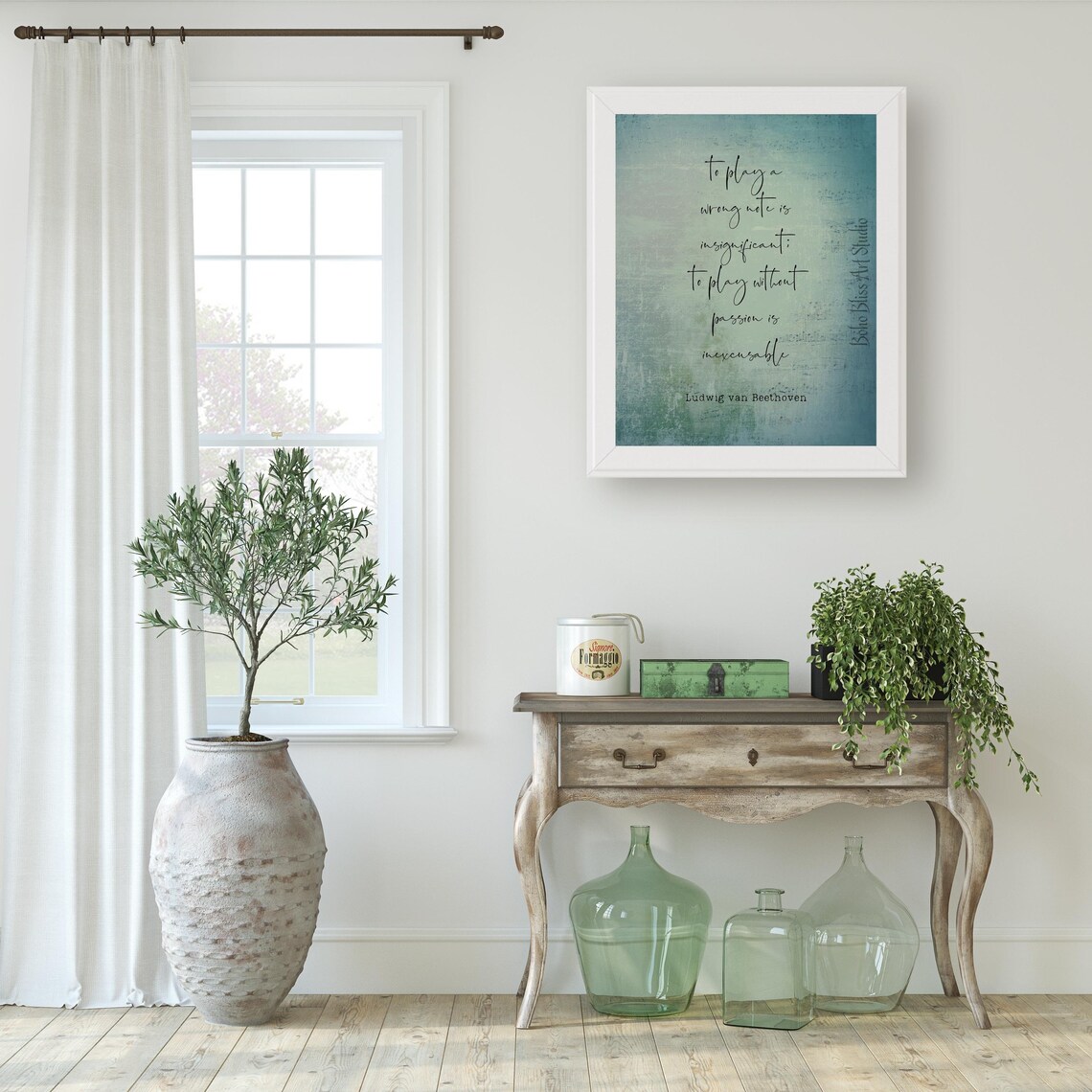 Ludwig Van Beethoven Quote Art Print for Music Lovers - Image 2
