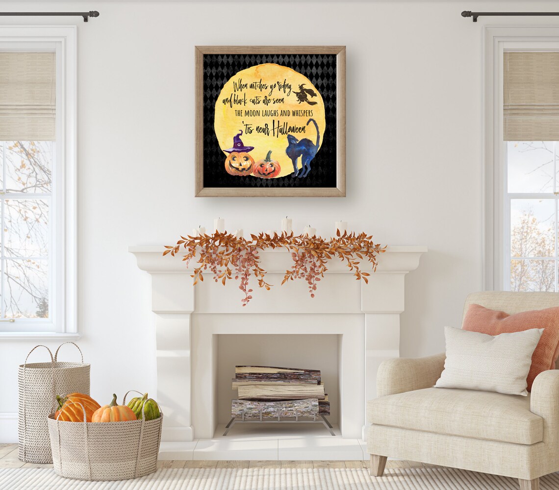 When Witches Go Riding, Halloween Wall Art Print - Image 2
