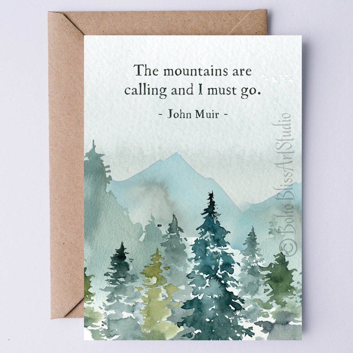 The Mountains Are Calling, John Muir Art Print