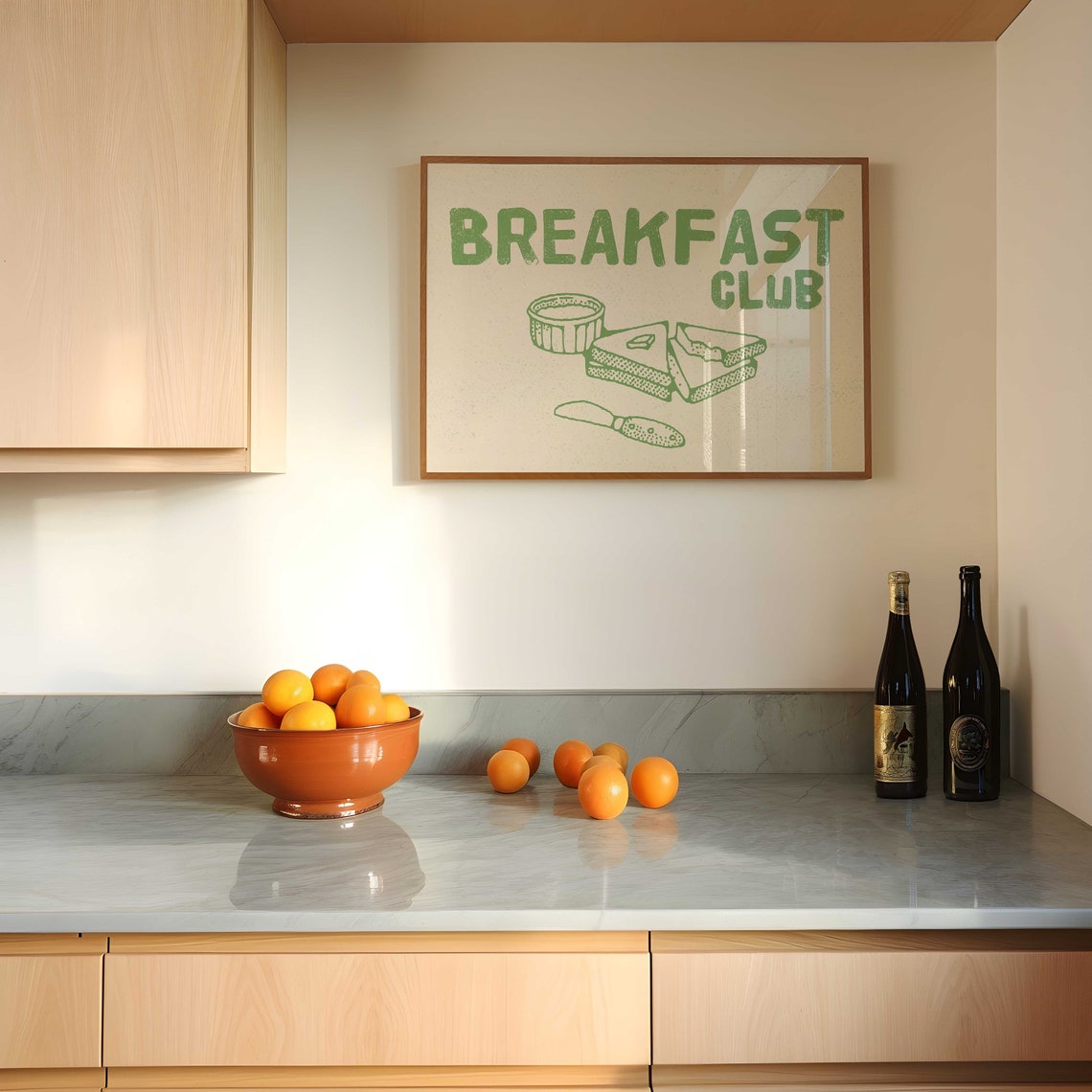 Breakfast Club Retro Green Toast Sandwich Kitchen Decor Poster - Image 5
