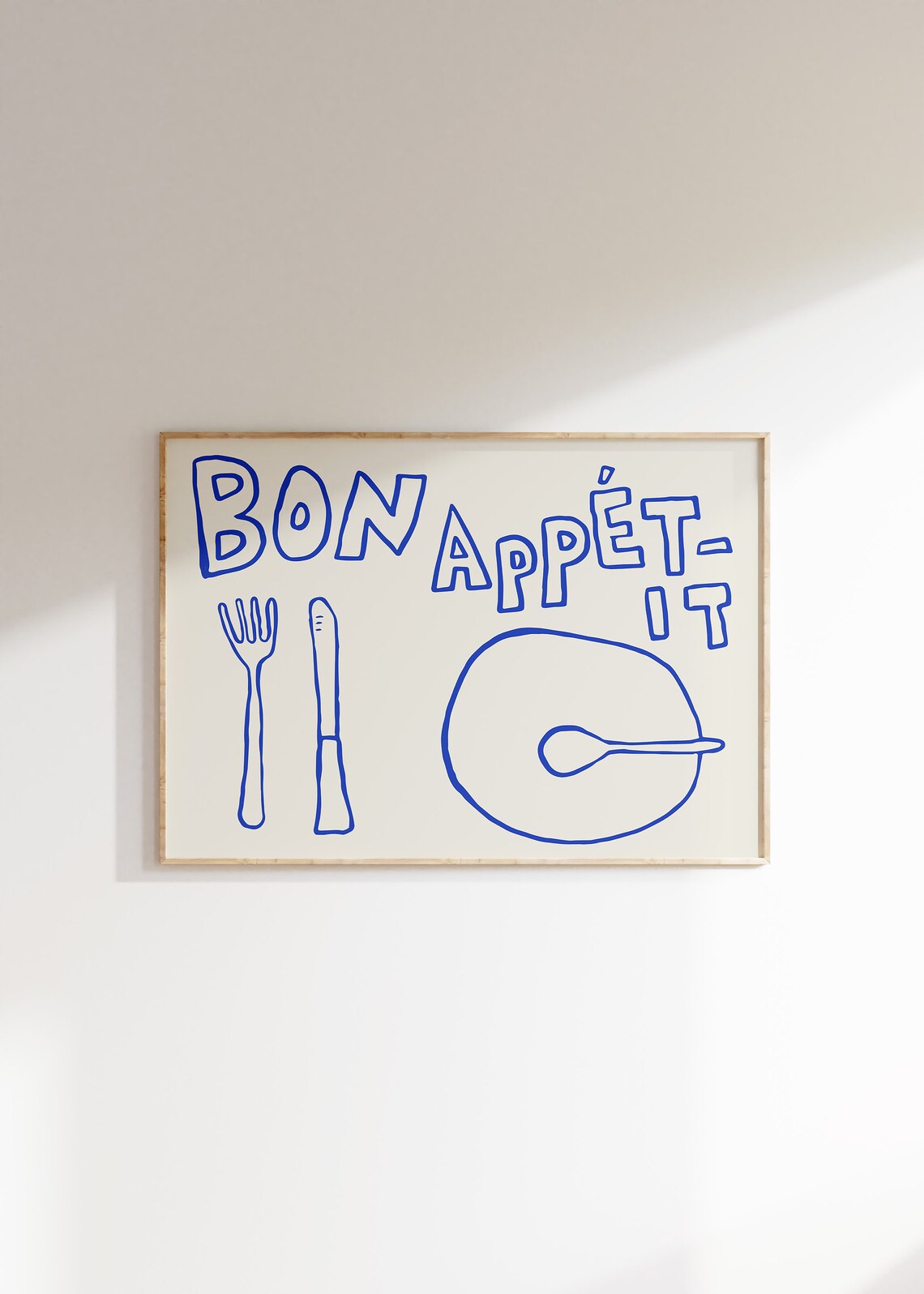 Bon Appetit Minimalist French Food Art Print
