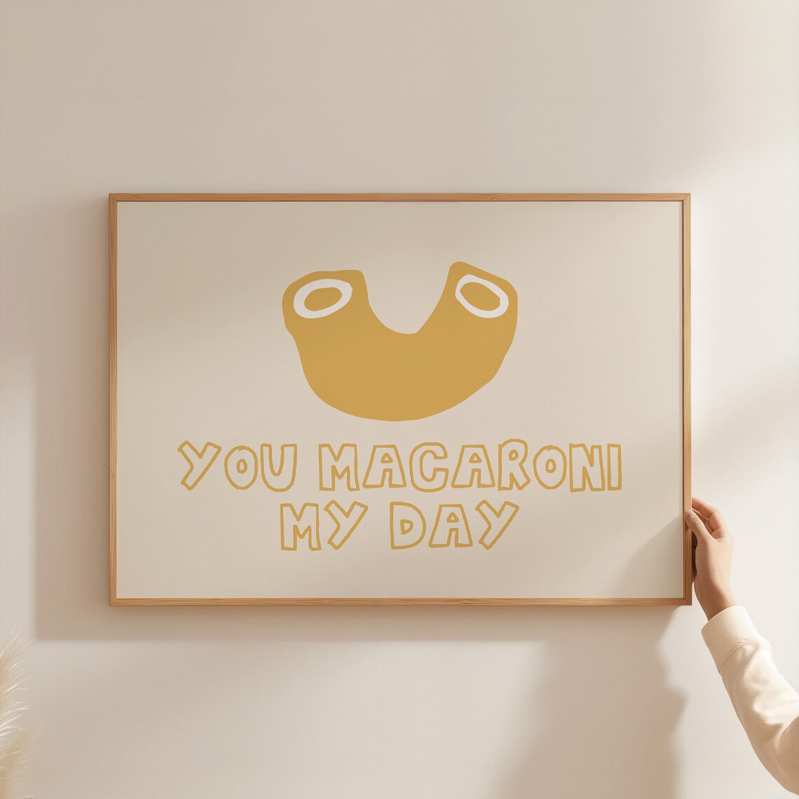 Funny Pasta Poster, Modern Kitchen Decor