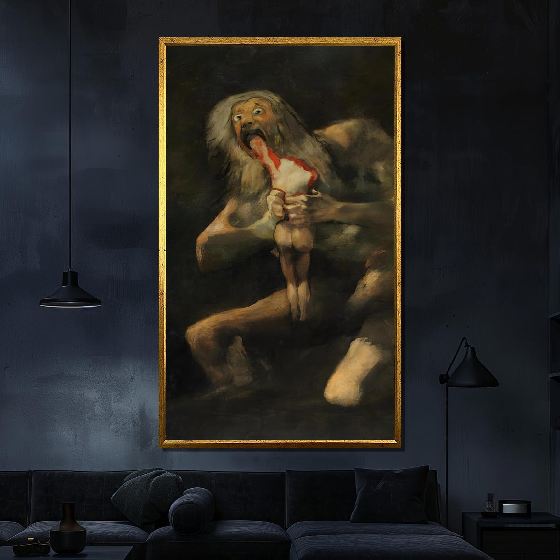 Francisco Goya Saturn Devouring His Son Dark Masterpiece Print