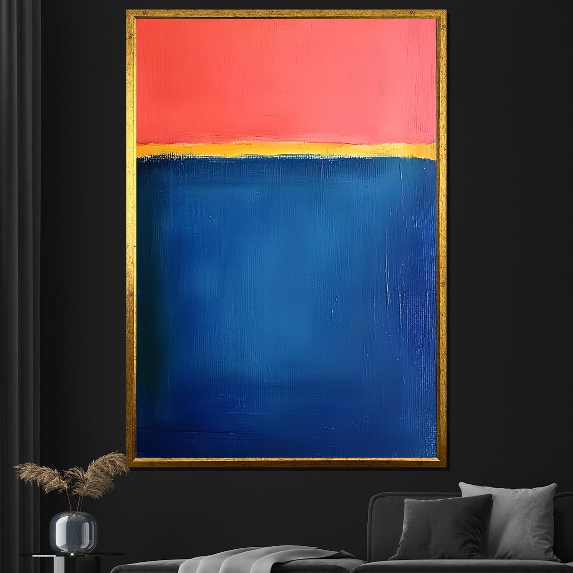 Mark Rothko Striking Red Yellow Blue Bold Primary Color Field Print